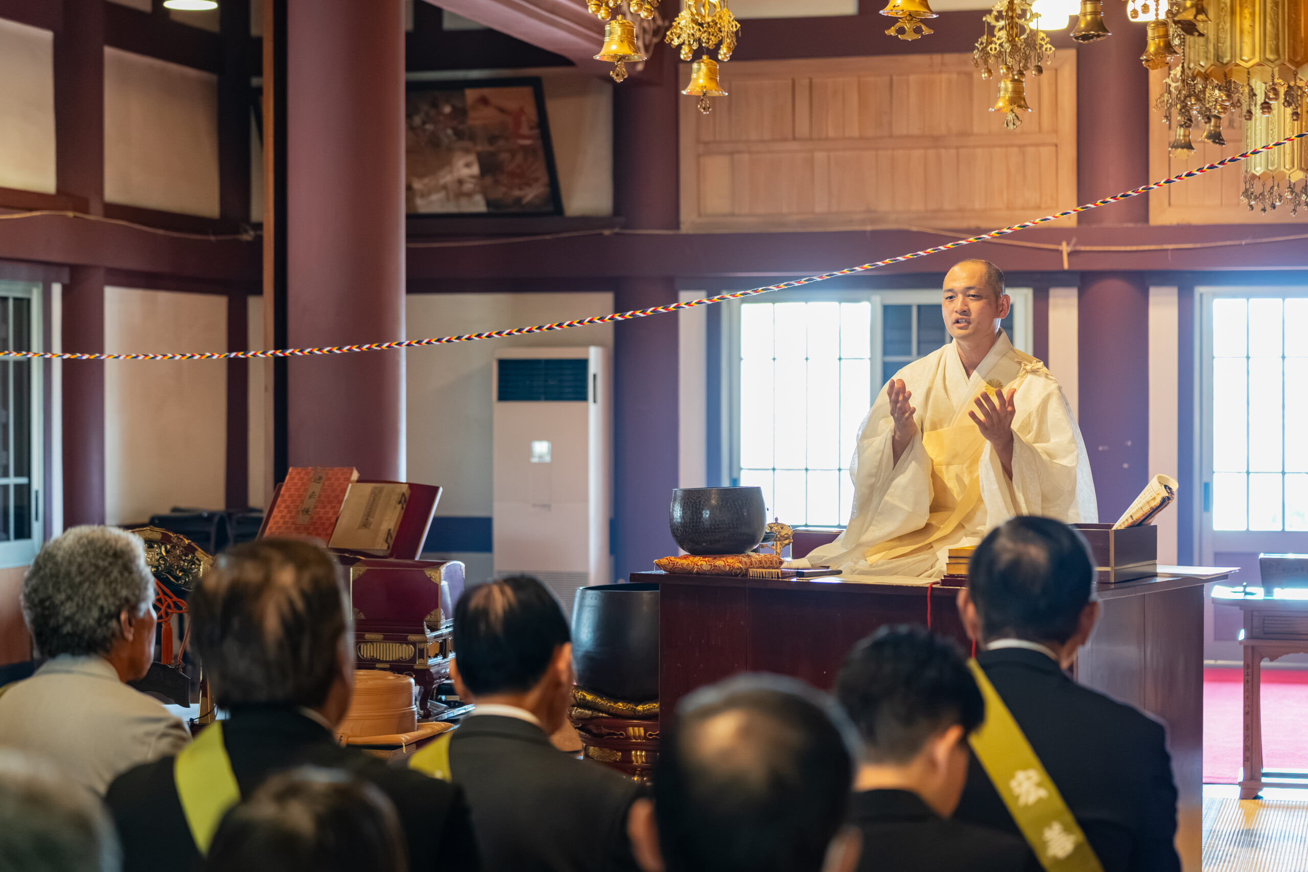 小山光祐上人による高座説教
